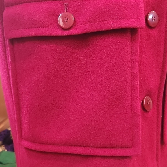 Pendleton Car Coat Red Wool - Picture 6 of 11